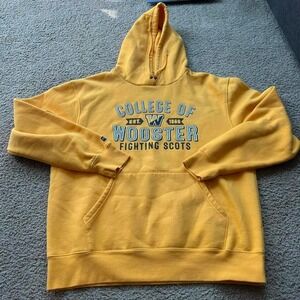 College of Wooster Fighting Scots yellow hoodie